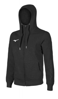 Mizuno Sweat Fermuarlı Kapüşonlu Erkek Sweatshirt Siyah