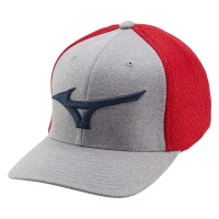 Mizuno Fitted Meshback Cap Unisex Şapka Gri / Kırmızı