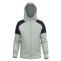 Athletics Rb Erkek Kapüşonlu Fermuarlı Sweatshirt Gri / Lacivert