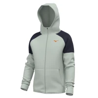 Athletics Rb Erkek Kapüşonlu Fermuarlı Sweatshirt Gri / Lacivert