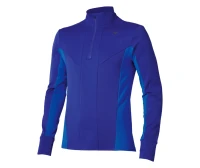 Active Warm Yarım Fermuarlı Uzun Kollu Erkek Tişört Mavi