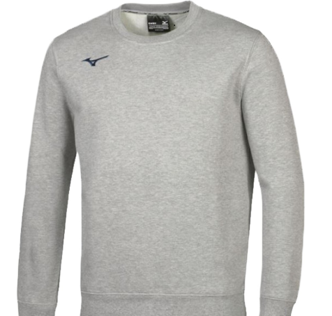 Mizuno Terry Crew Erkek Sweatshirt Gri