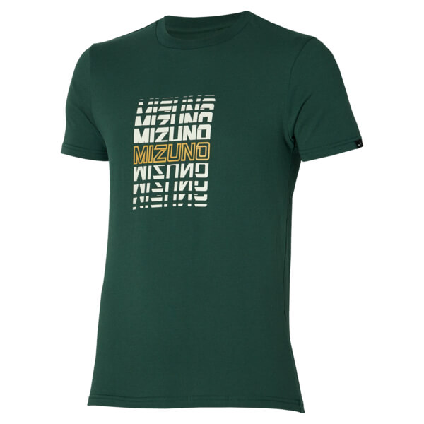 Athletics Mizuno Tee Erkek Tişört Yeşil