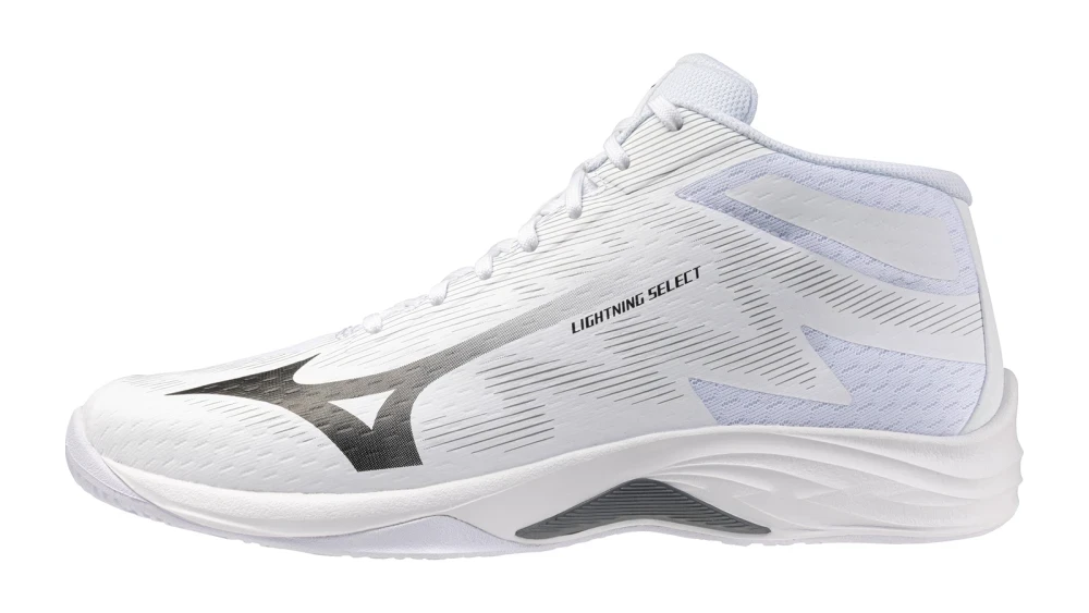 Lightning Select MID Unisex Voleybol Ayakkabısı Beyaz / Siyah 