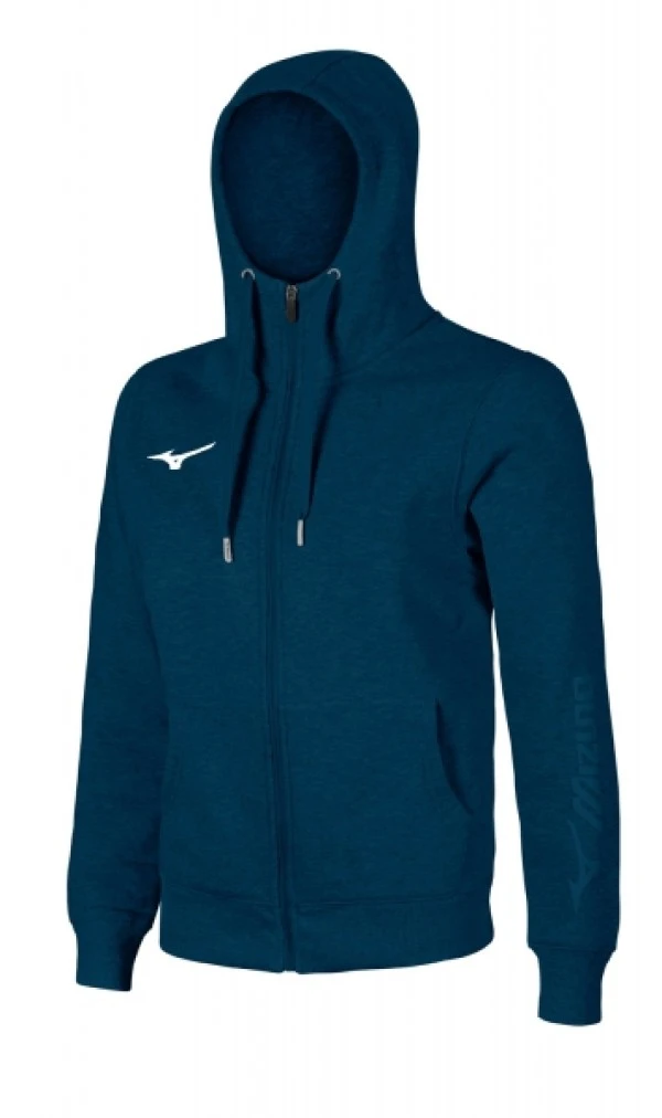 Mizuno Sweat Fermuarlı Kapüşonlu Erkek Sweatshirt Lacivert 