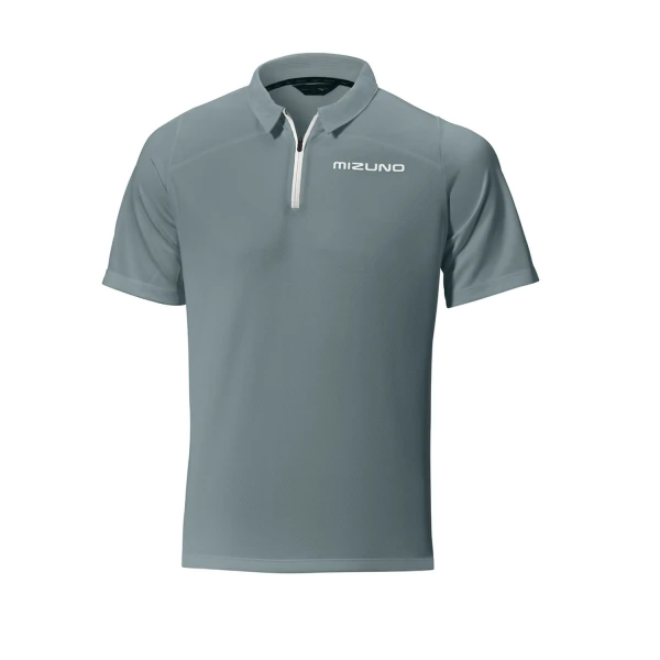 Mizuno Tech Polo Erkek Golf Tişörtü Gri