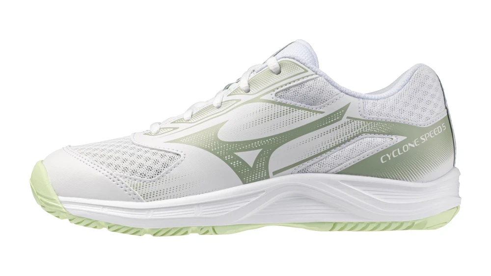Cyclone Speed 5 Unisex Voleybol Ayakkabısı Beyaz / Yeşil