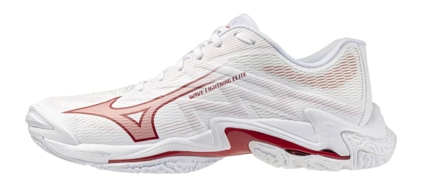 Wave Lightning Elite Kadın Voleybol Ayakkabısı Beyaz / Kırmızı