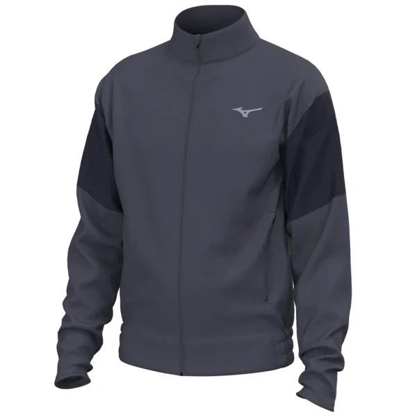 Athletics Track Jacket Erkek Fermuarlı Sweatshirt Lacivert / Gri