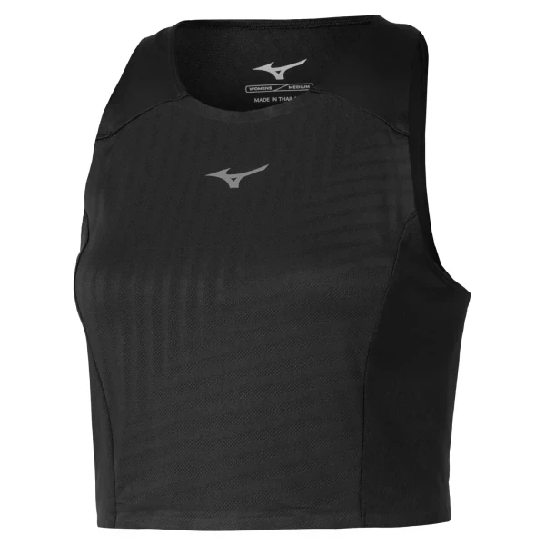 Tech Light Crop Top Kadın Tişört Siyah