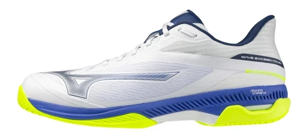 Wave Exceed Court AC Erkek Tenis Ayakkabısı Beyaz / Mavi / Sarı