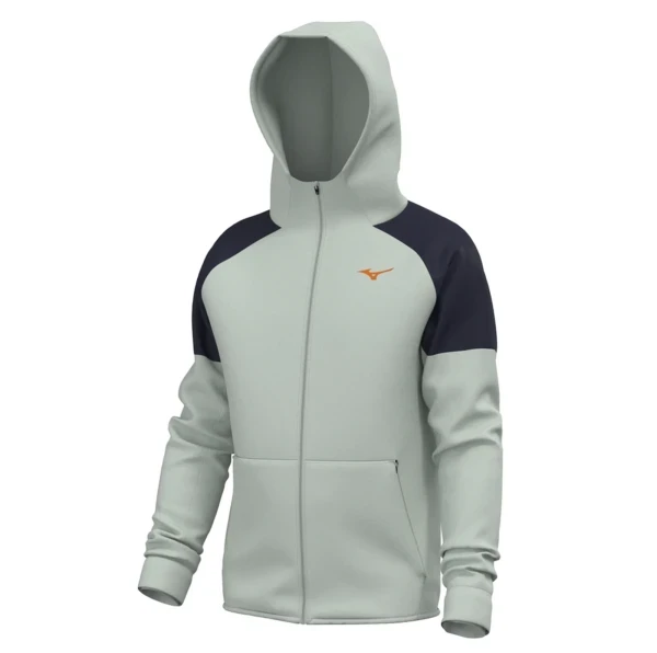 Athletics Rb Erkek Kapüşonlu Fermuarlı Sweatshirt Gri / Lacivert