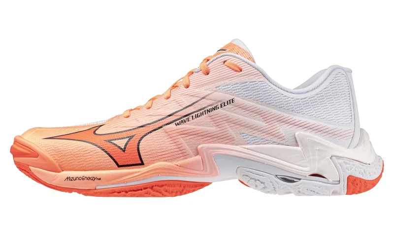 Wave Lightning Elite Unisex Voleybol Ayakkabısı Beyaz / Turuncu