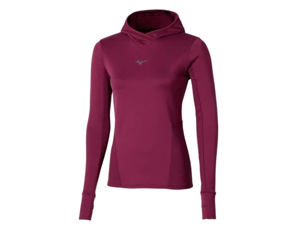 Active Warm Kadın Kapüşonlu Yarım Fermuarlı Rüzgarlık Bordo