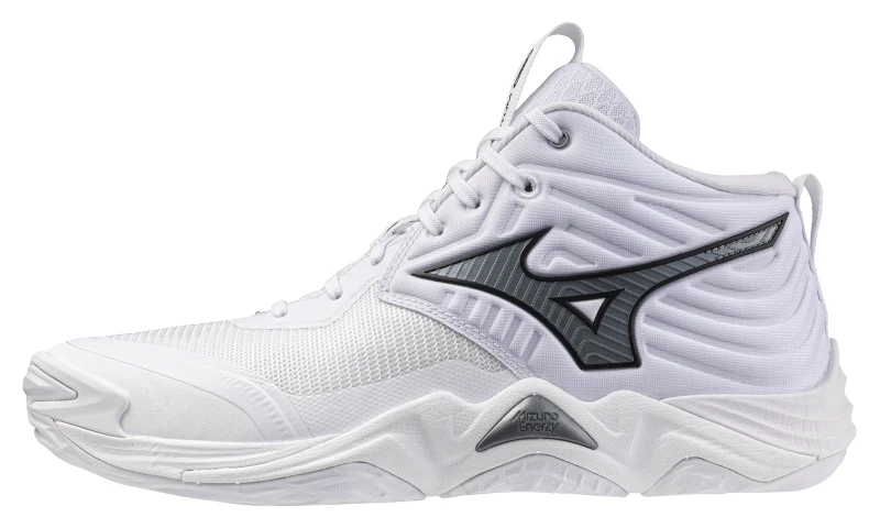 Wave Momentum Elite MID Unisex Voleybol Ayakkabısı Beyaz / Gri