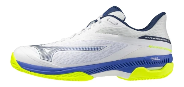 Wave Exceed Court CC Erkek Tenis Ayakkabısı Beyaz / Mavi / Sarı