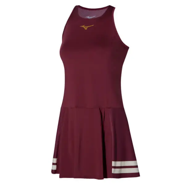 Printed Dress Kadın Tenis Elbisesi Bordo